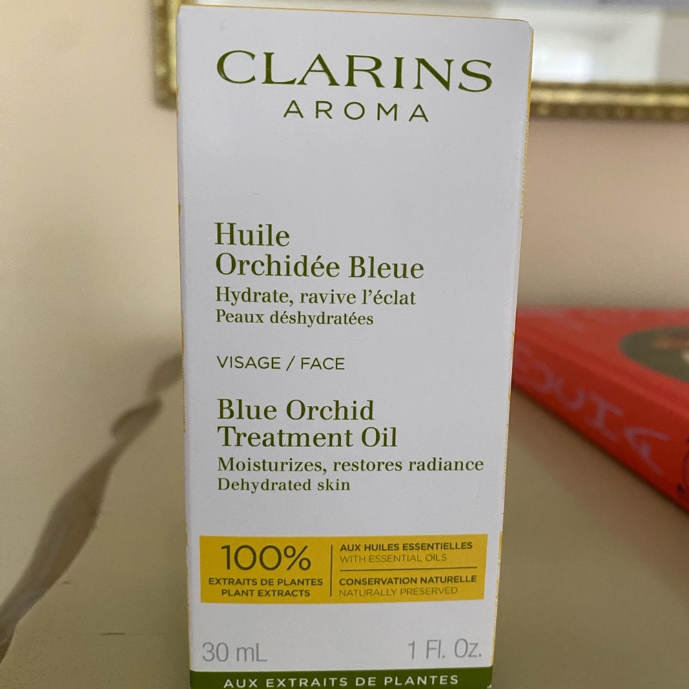 Clarins Aroma Blue Orchid Face Oil Full Size New Unopened in Box